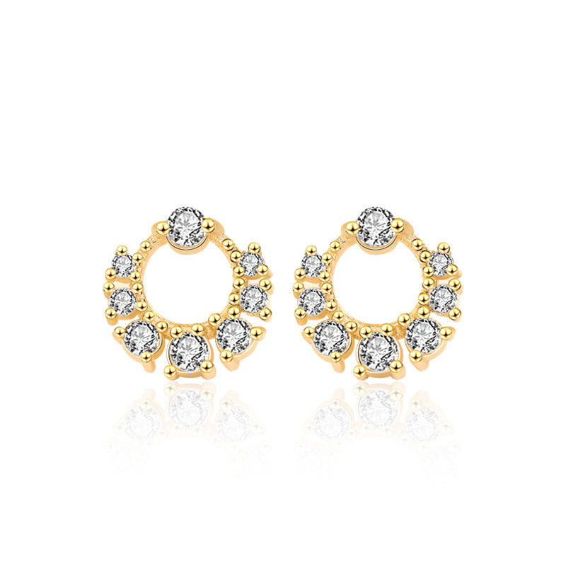 Mini Garland Circle Earrings