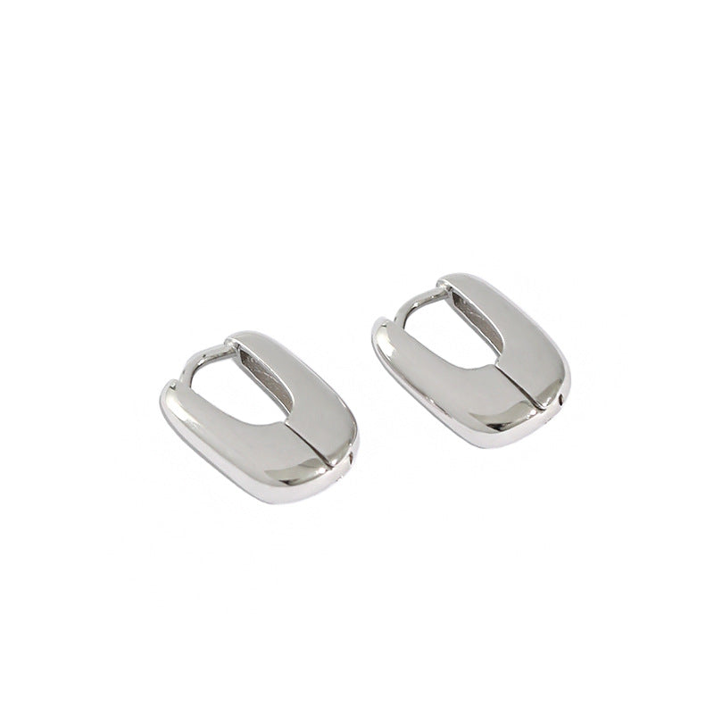 Mini Geometric Ellips Earrings