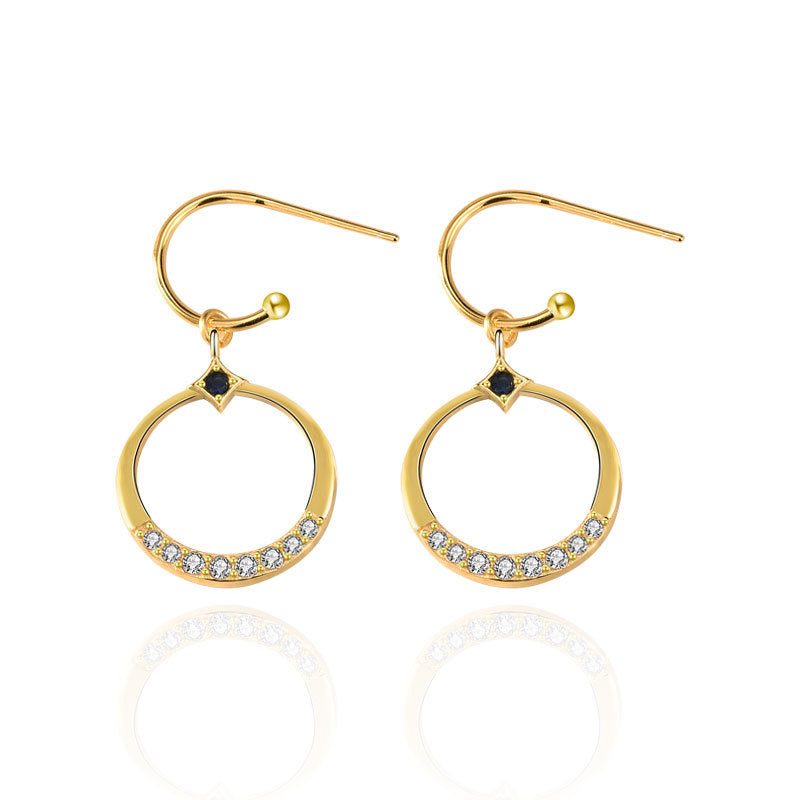 Simple Hollow Circle Earrings