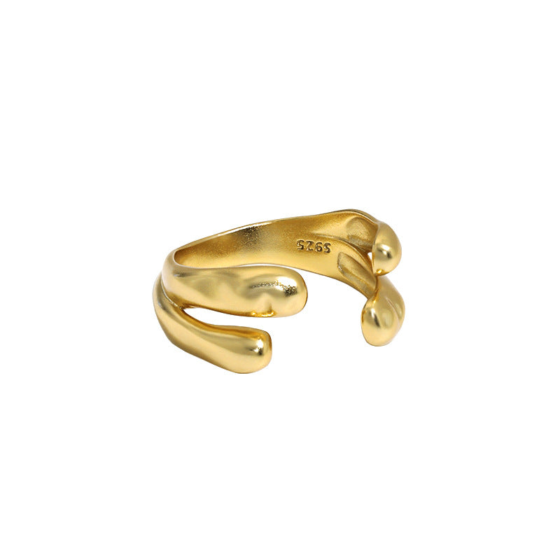 Double Layers Water Drop Ring
