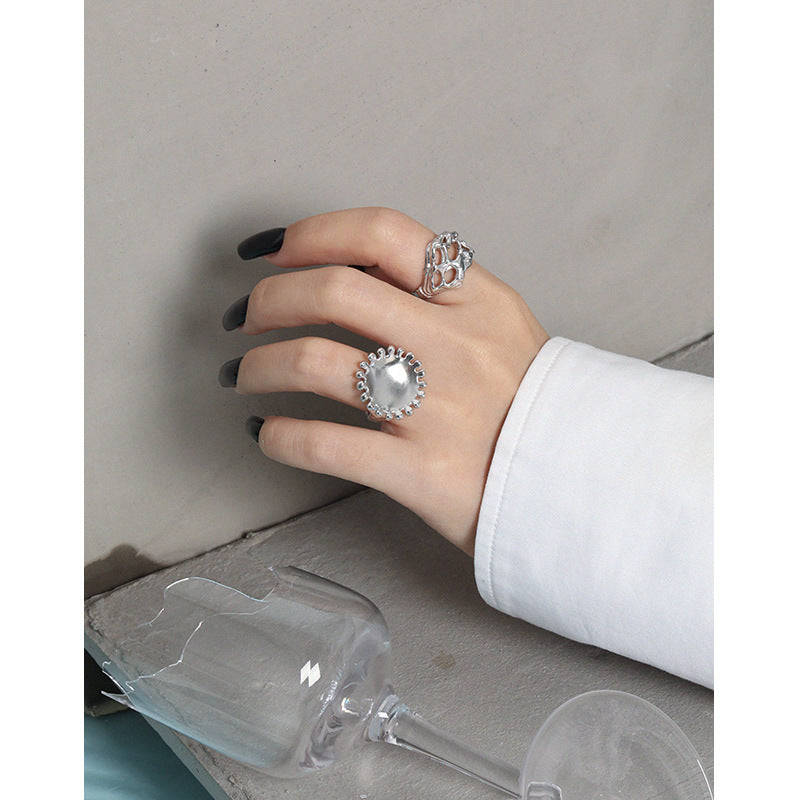 Wide Heart Ring