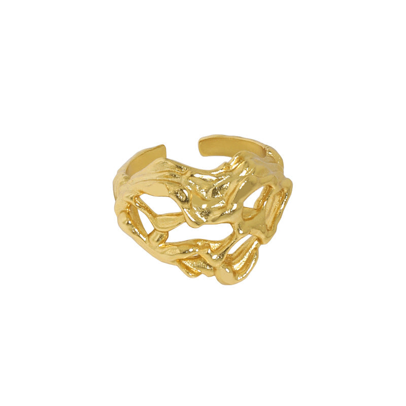 Wide Heart Ring