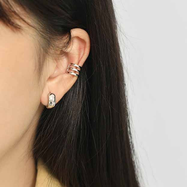 Mini Wide Circle Earrings