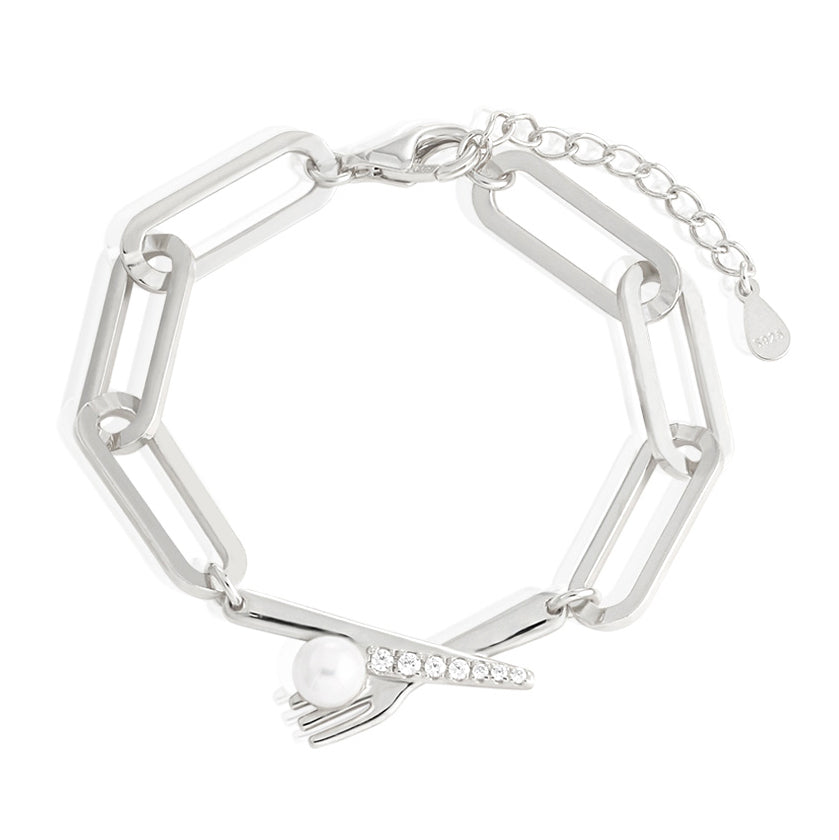 Pearl Fork Bracelet