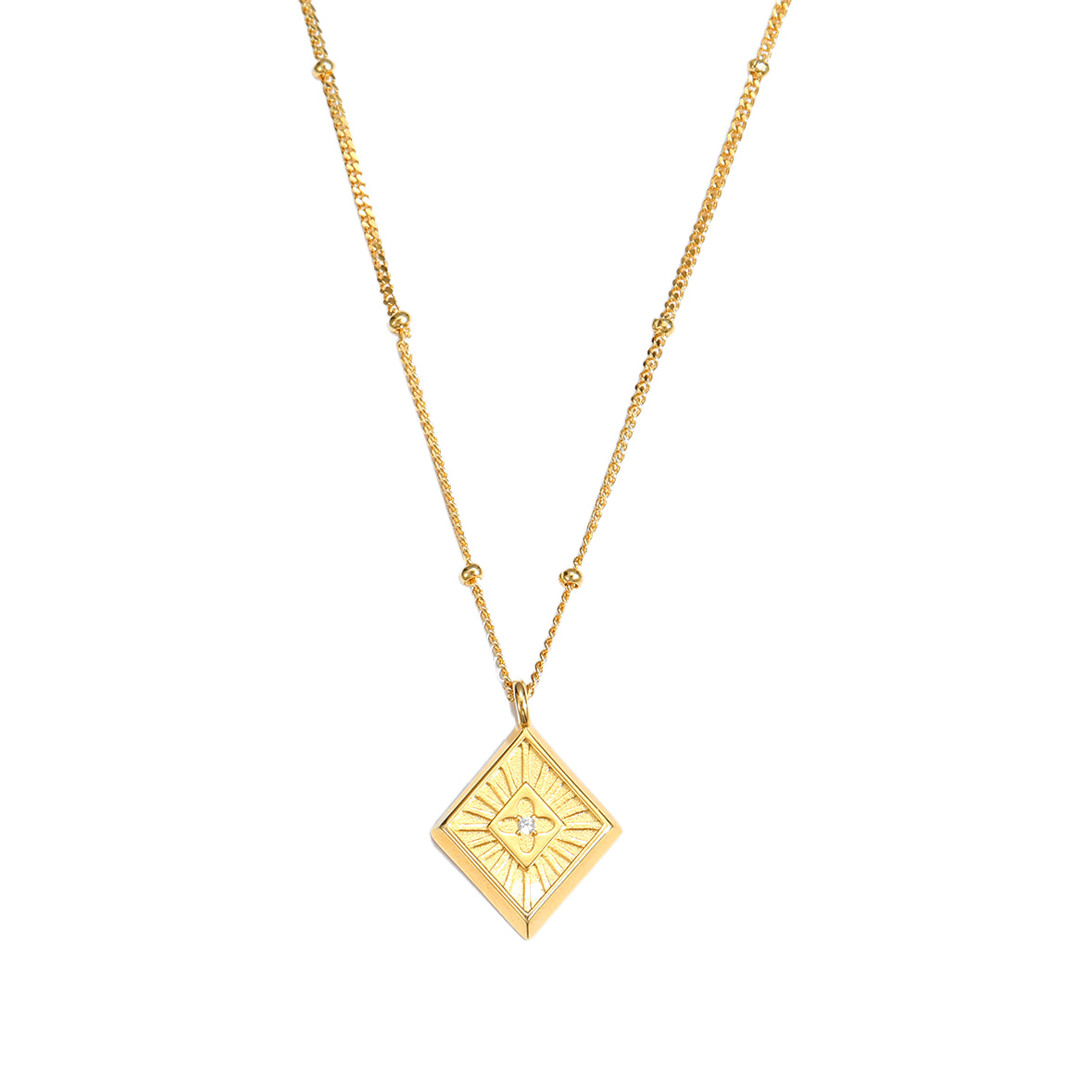 Geometry Rhombus Necklace