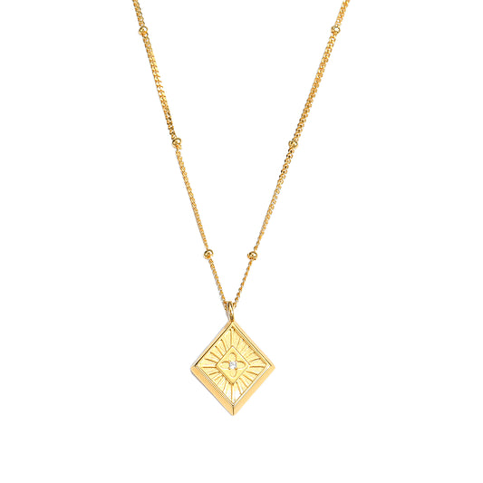 Geometry Rhombus Necklace