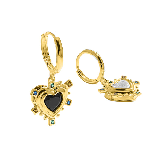 Heart Dangling Earrings