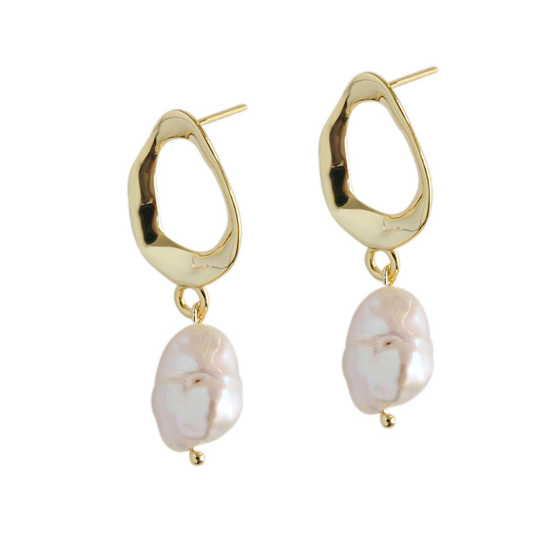 Unique Natural Pearl Earrings