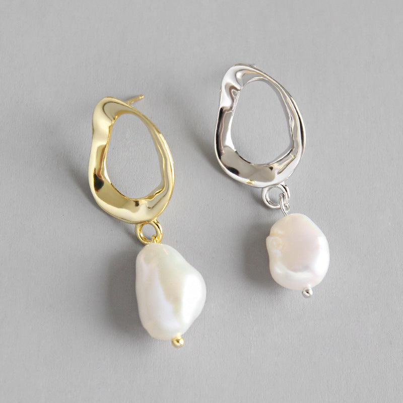 Unique Natural Pearl Earrings