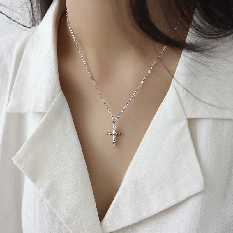 Irregular Cross Necklace