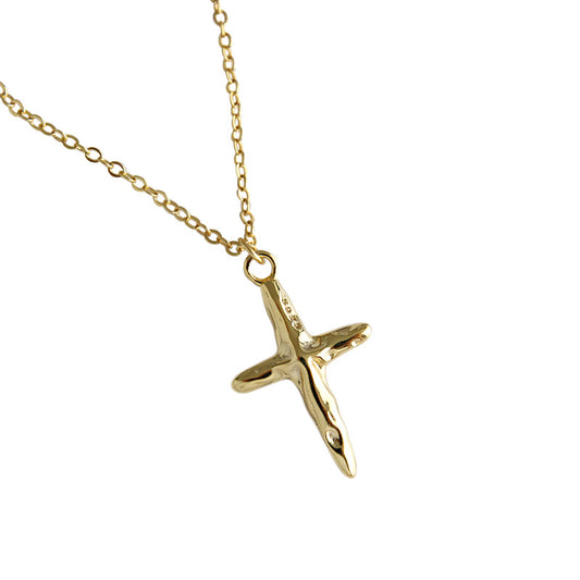 Irregular Cross Necklace