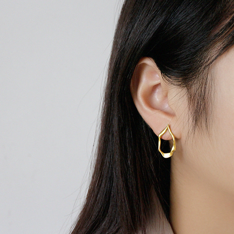 Geometry Oval Earrings