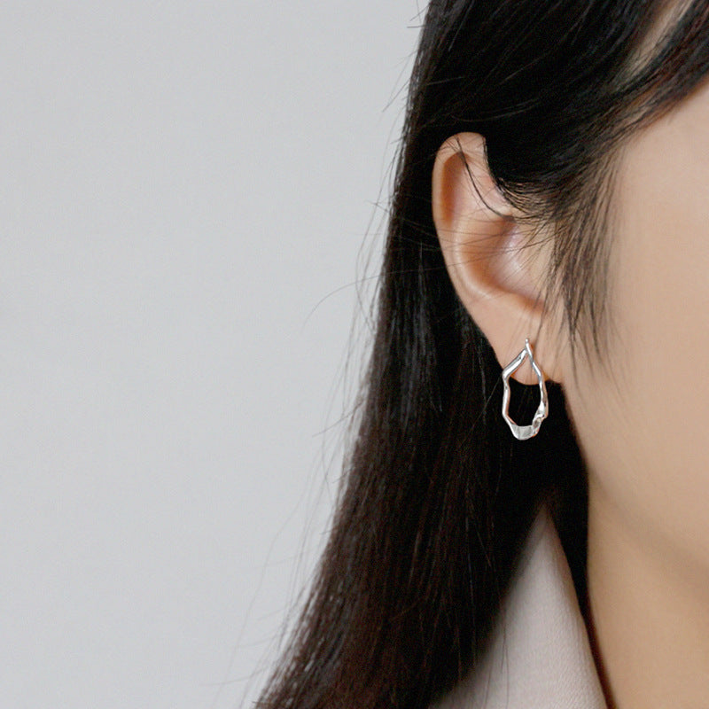 Geometry Oval Earrings