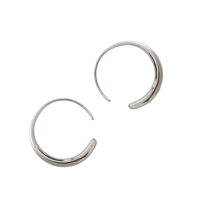 Modern O Shape Hoop Earrings