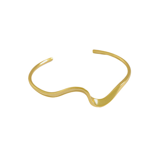 Simple Irregular Wave Bangle