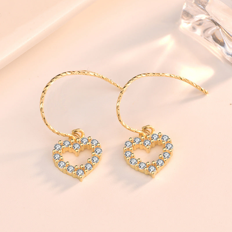 Hot Heart Dangling Earrings