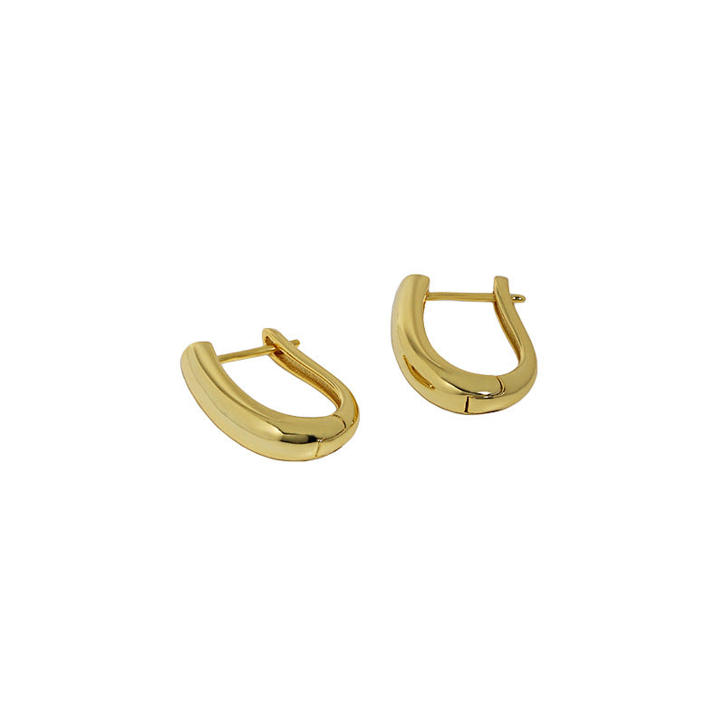 Geometry U Shape Hoop Earrings