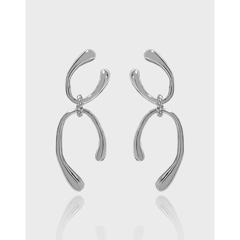 Modern Double U Shape Earrings