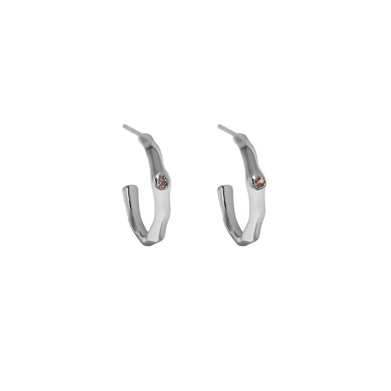 Irregular Circle Hoop Earrings