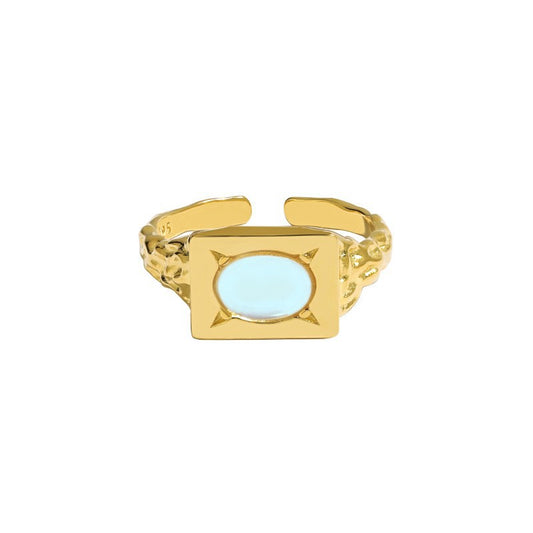 Oval Moonstone Ring