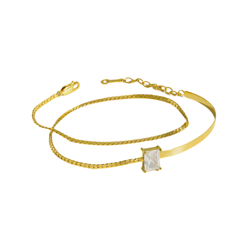 Double Layer Rectangle Bracelet