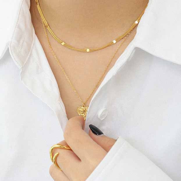 Double Layer Choker Necklace