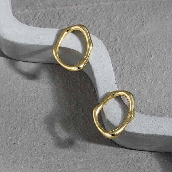 Circle Stud Earrings