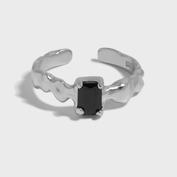 Black  CZ  Ring