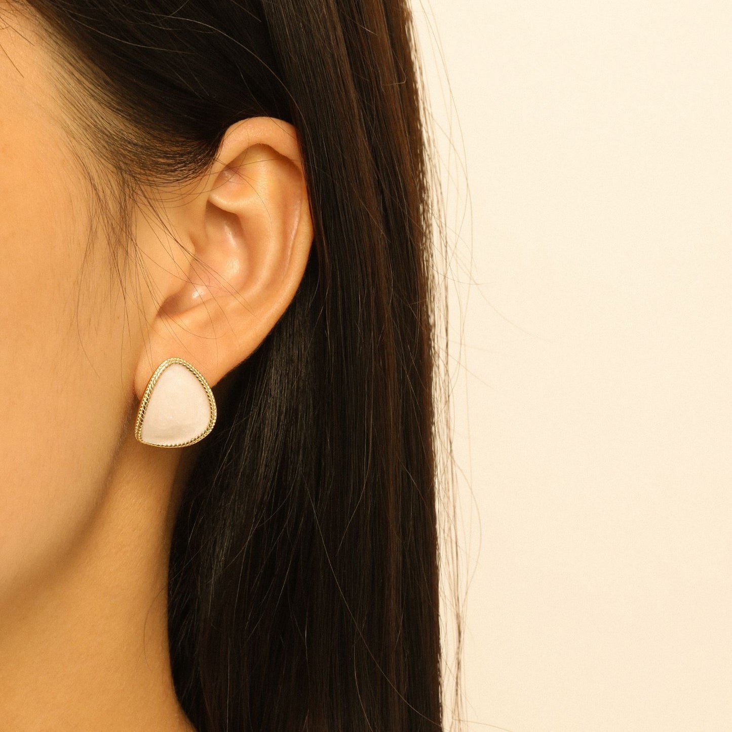 Elegant Epoxy Stud Earrings