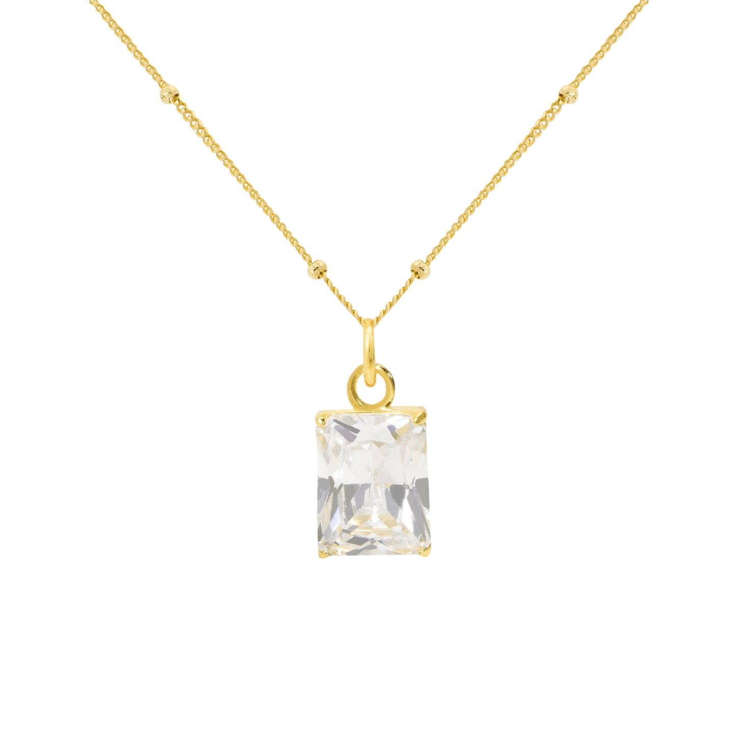 Radiant CZ Necklace