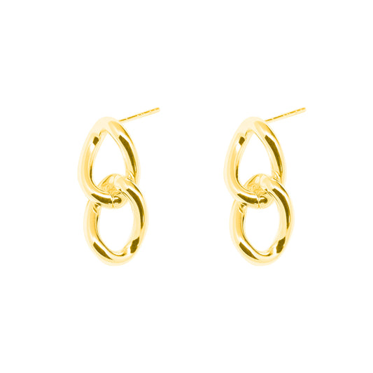 Double Loop Dangling Earrings