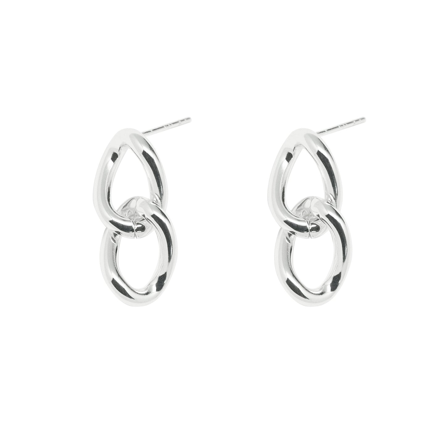 Double Loop Dangling Earrings